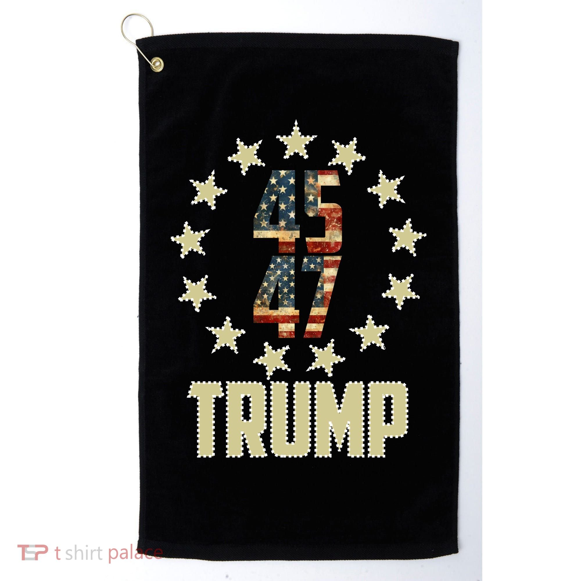 Classic 45 47 Trump American Flag Golf Towel