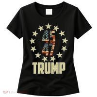 Classic 45 47 Trump American Flag Women's T-Shirt thumb 0