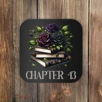 Chapter 43 43rd Birthday Women Book Lovers Dark Romance Coaster thumb 0