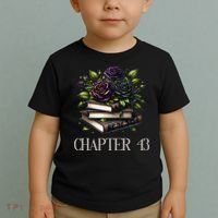 Chapter 43 43rd Birthday Women Book Lovers Dark Romance Toddler T-Shirt thumb 2