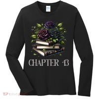 Chapter 43 43rd Birthday Women Book Lovers Dark Romance Women's Long Sleeve Shirt thumb 0