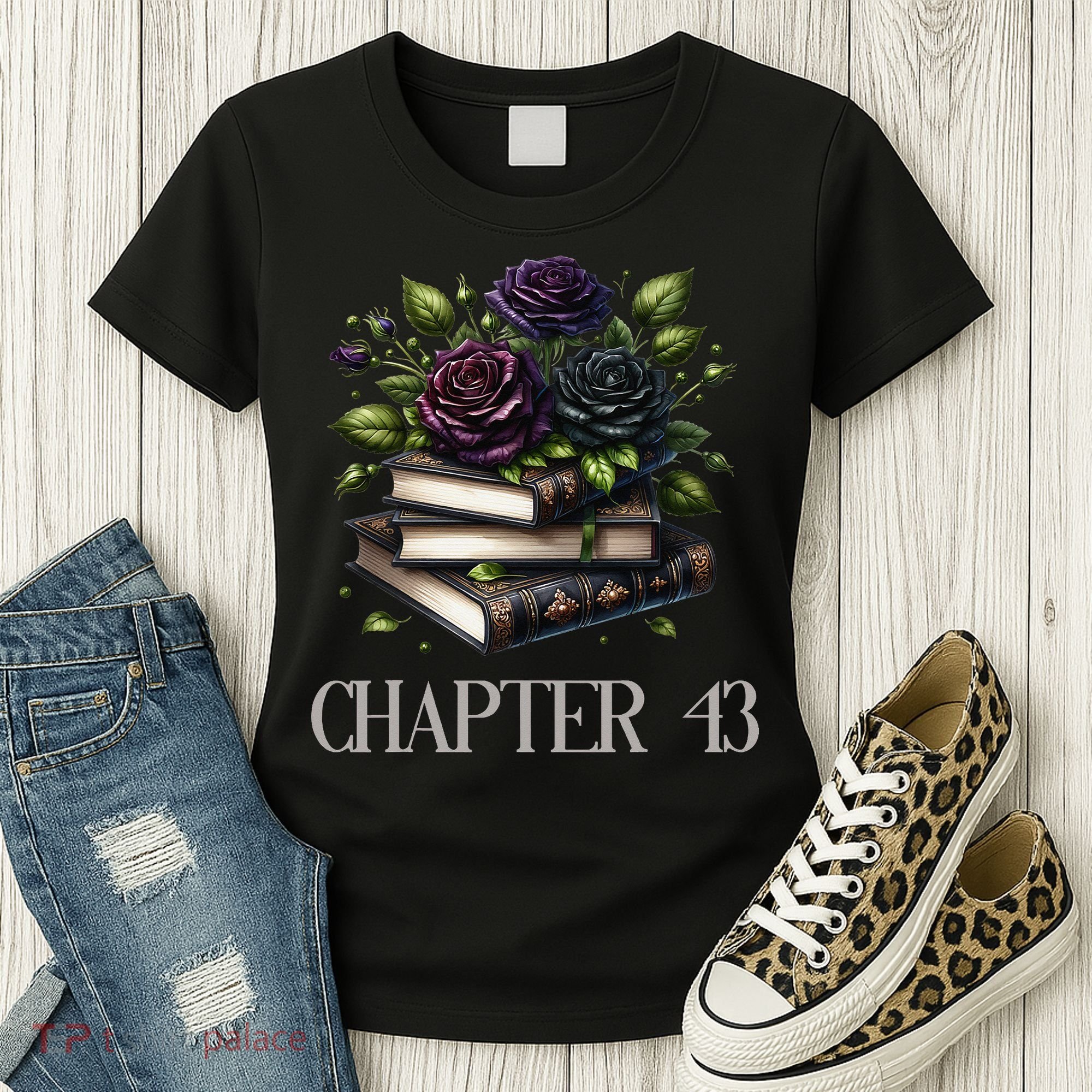 Chapter 43 43rd Birthday Women Book Lovers Dark Romance Women's T-Shirt