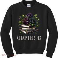 Chapter 43 43rd Birthday Women Book Lovers Dark Romance Kids Sweatshirt thumb 0