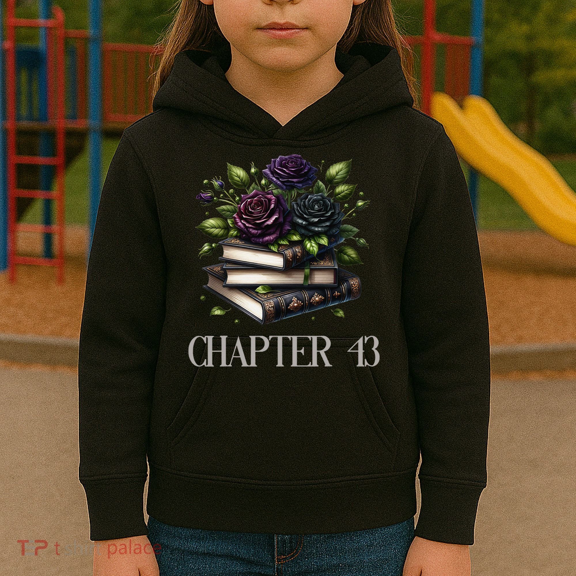 Chapter 43 43rd Birthday Women Book Lovers Dark Romance Kids Hoodie