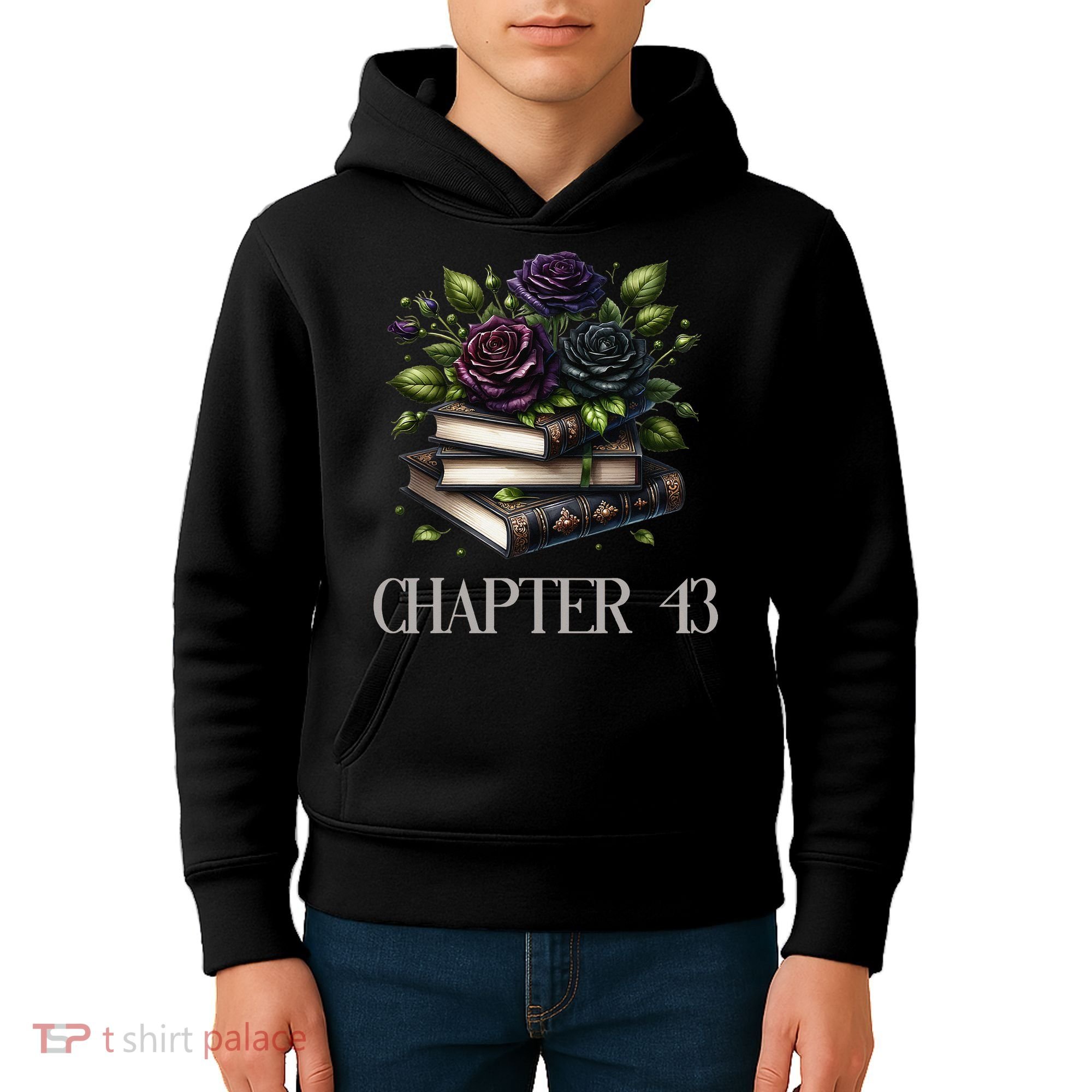 Chapter 43 43rd Birthday Women Book Lovers Dark Romance Kids Hoodie