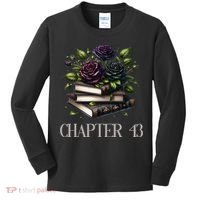 Chapter 43 43rd Birthday Women Book Lovers Dark Romance Kids Long Sleeve Shirt thumb 0