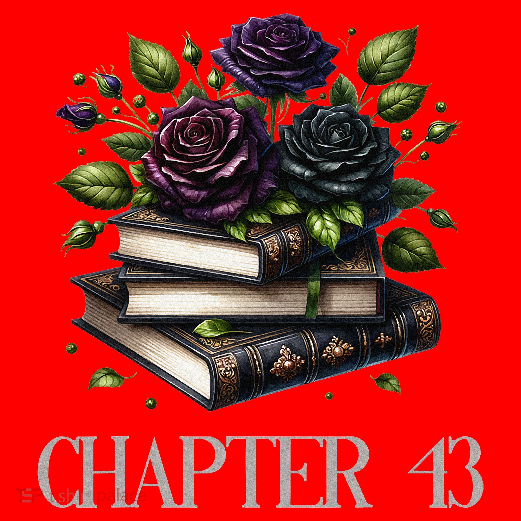 Chapter 43 43rd Birthday Women Book Lovers Dark Romance Santa Hat