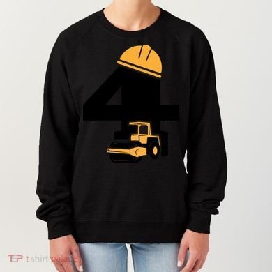  4th Birthday Construction Gift For Birthday Boy Women's Sweatshirt