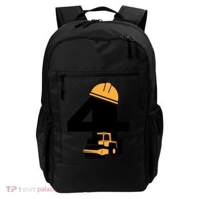  4th Birthday Construction Gift For Birthday Boy Backpack