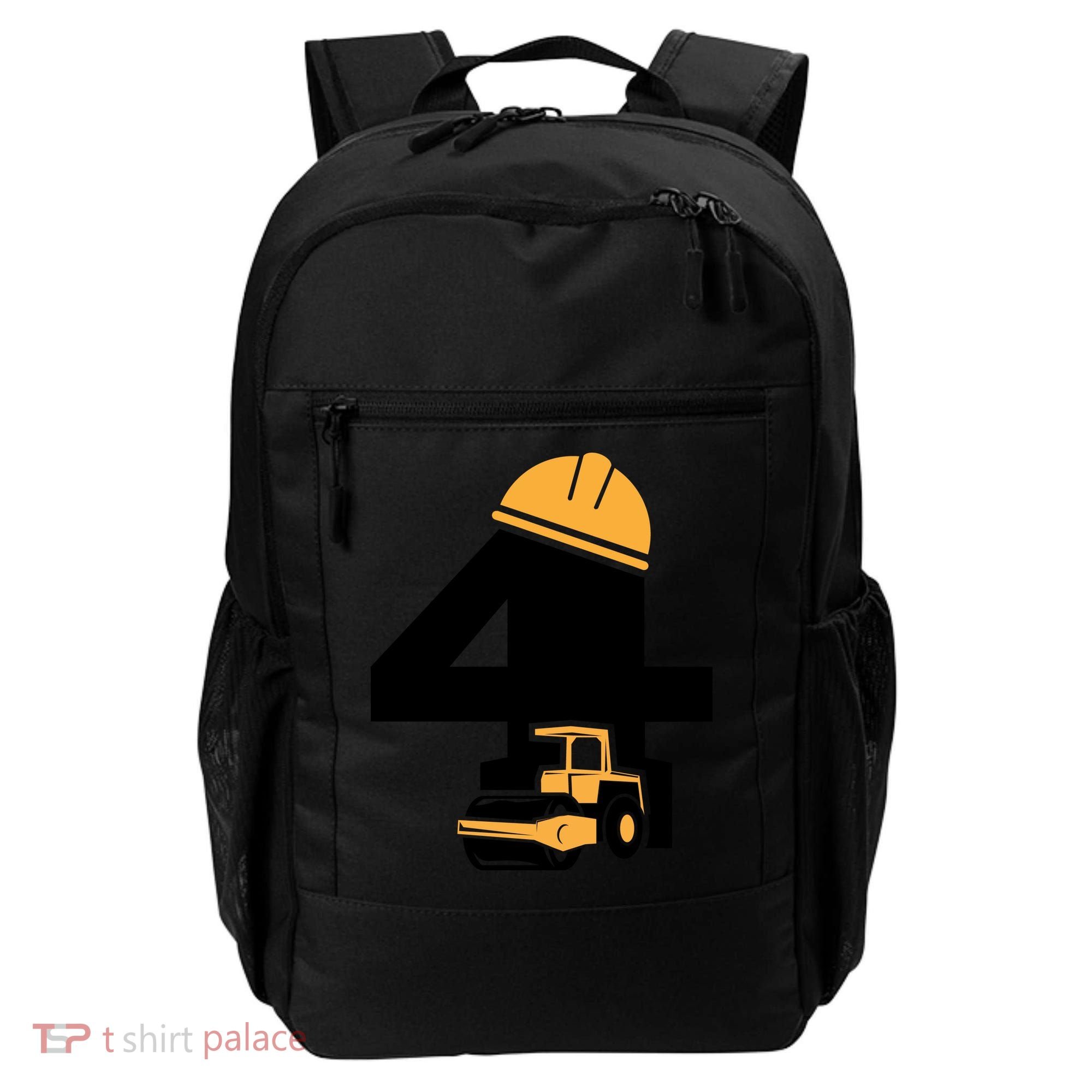  4th Birthday Construction Gift For Birthday Boy Backpack