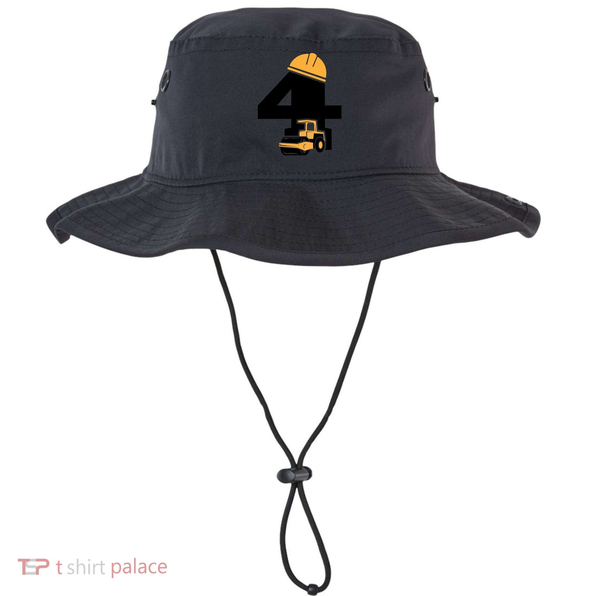  4th Birthday Construction Gift For Birthday Boy Bucket Hat