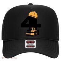  4th Birthday Construction Gift For Birthday Boy Hat thumb 0