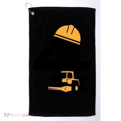  4th Birthday Construction Gift For Birthday Boy Golf Towel