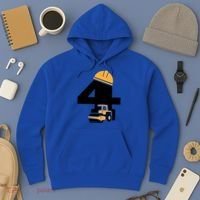  4th Birthday Construction Gift For Birthday Boy Hoodie thumb 3