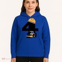  4th Birthday Construction Gift For Birthday Boy Hoodie thumb 5