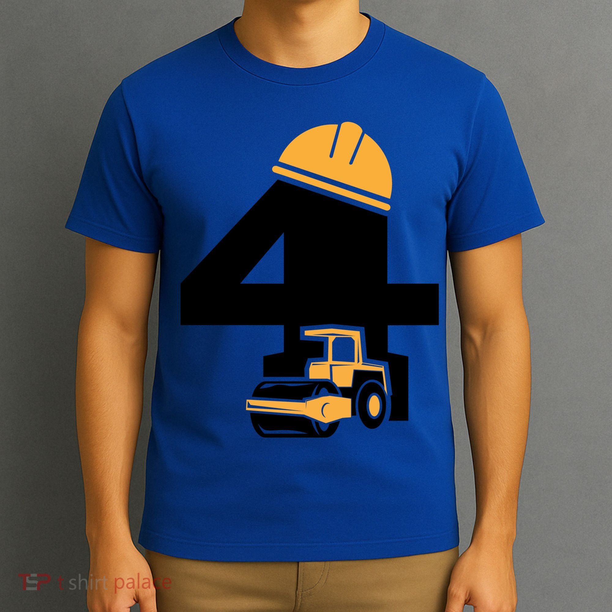  4th Birthday Construction Gift For Birthday Boy T-Shirt