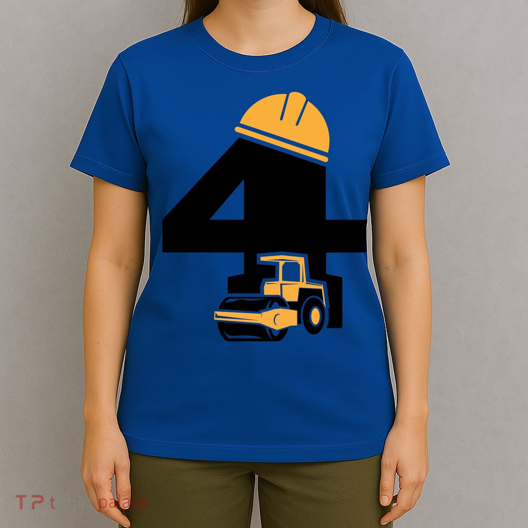  4th Birthday Construction Gift For Birthday Boy T-Shirt