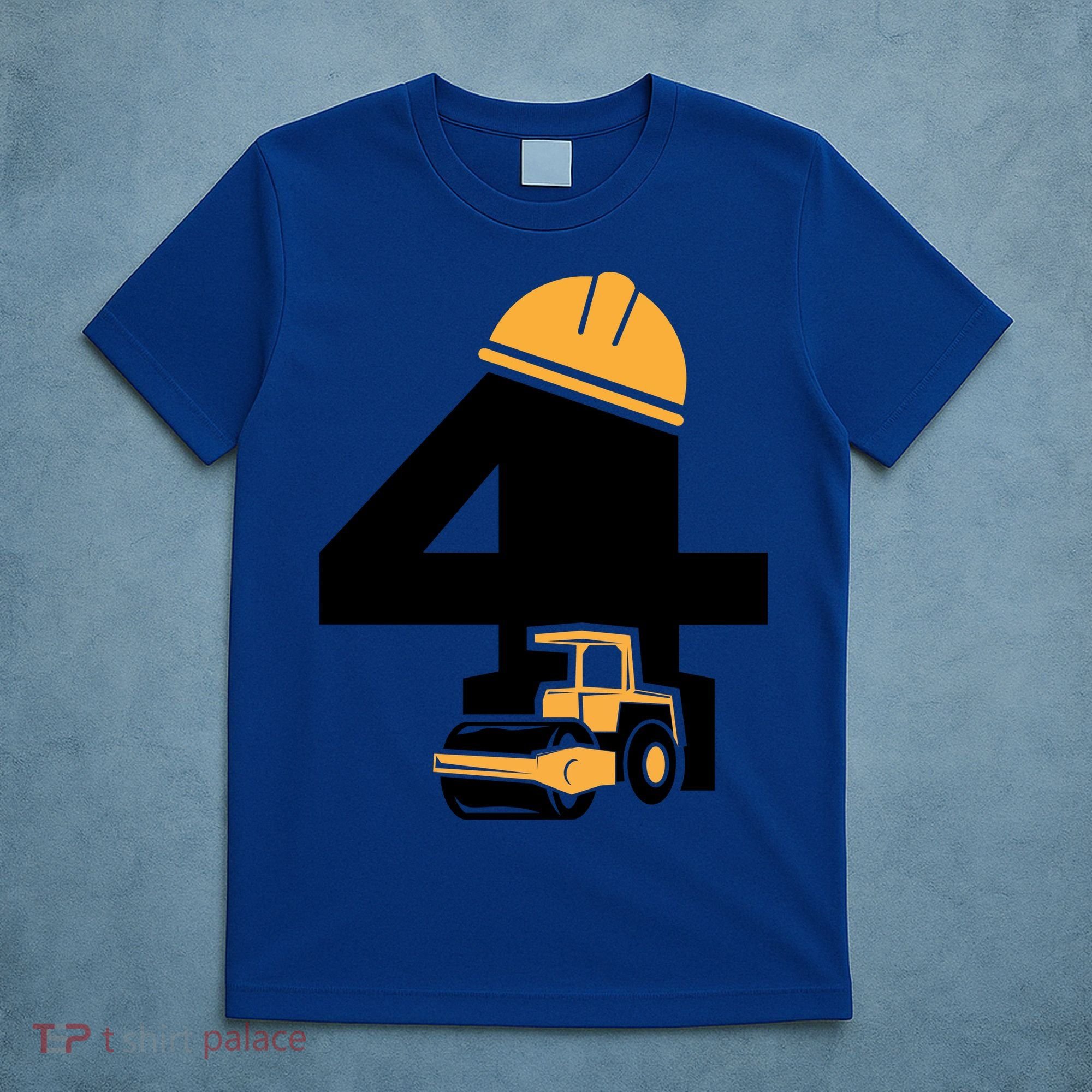  4th Birthday Construction Gift For Birthday Boy T-Shirt