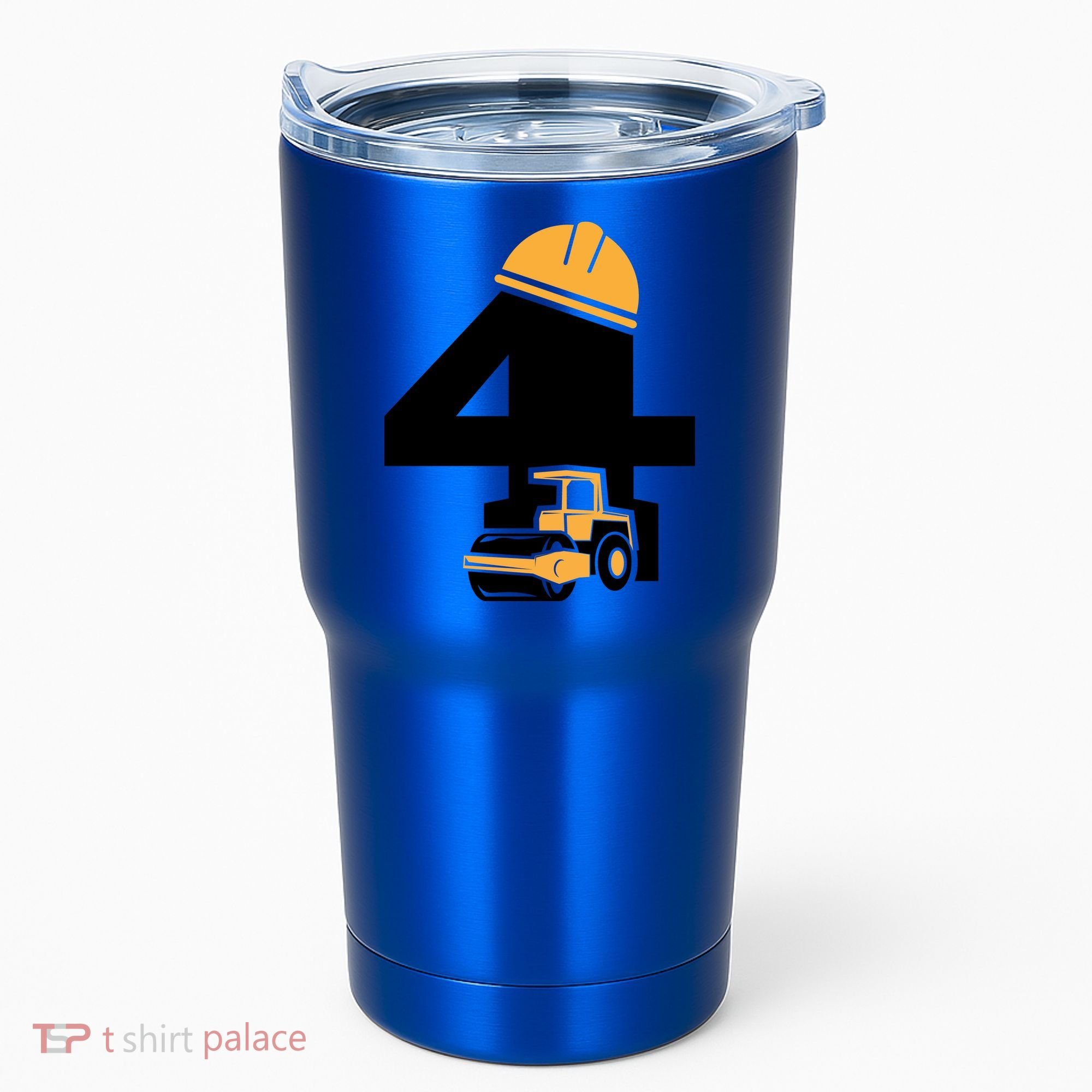  4th Birthday Construction Gift For Birthday Boy Tumbler