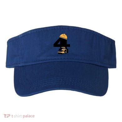  4th Birthday Construction Gift For Birthday Boy Visor
