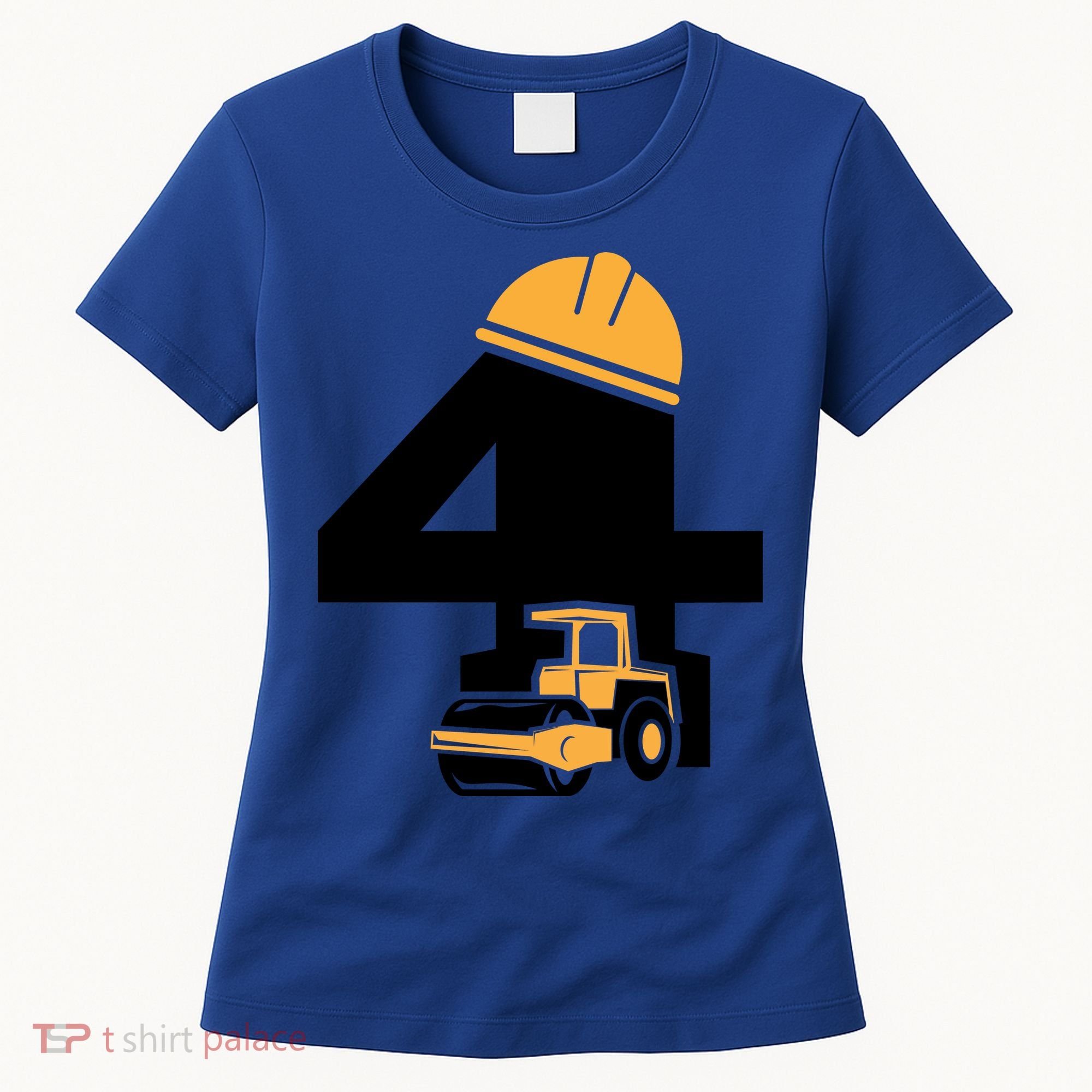  4th Birthday Construction Gift For Birthday Boy Women's T-Shirt