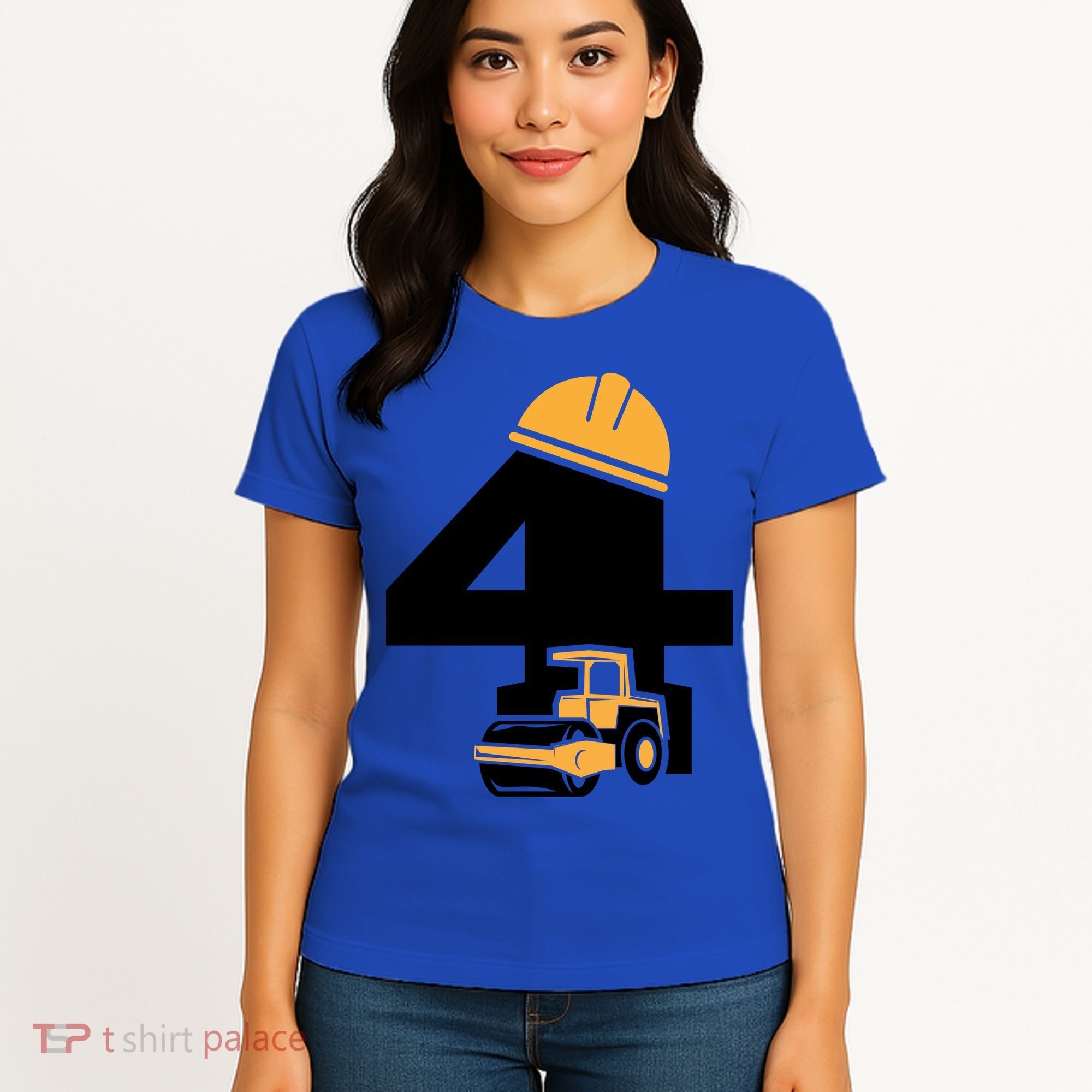  4th Birthday Construction Gift For Birthday Boy Women's T-Shirt