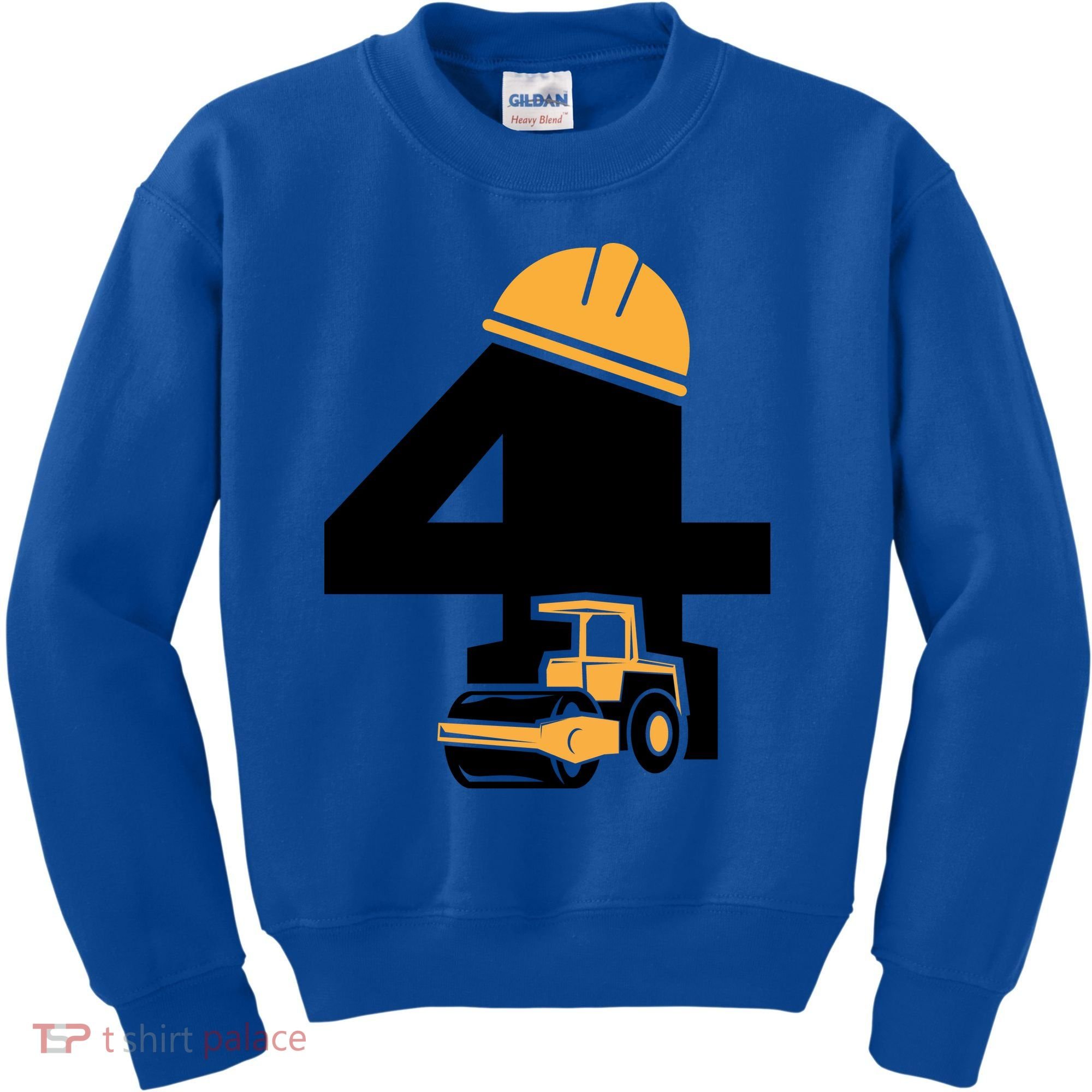  4th Birthday Construction Gift For Birthday Boy Kids Sweatshirt