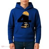  4th Birthday Construction Gift For Birthday Boy Kids Hoodie thumb 4