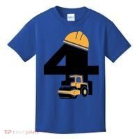  4th Birthday Construction Gift For Birthday Boy Kids T-Shirt thumb 0