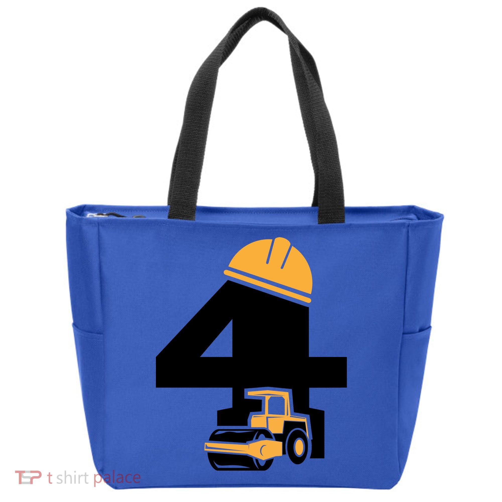  4th Birthday Construction Gift For Birthday Boy Tote Bag