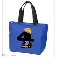 4th Birthday Construction Gift For Birthday Boy Tote Bag thumb 3