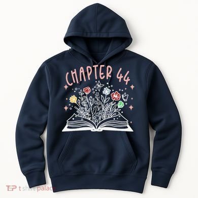 Chapter 44th Birthday Bookworm 44 Years Old For Book Loves Hoodie