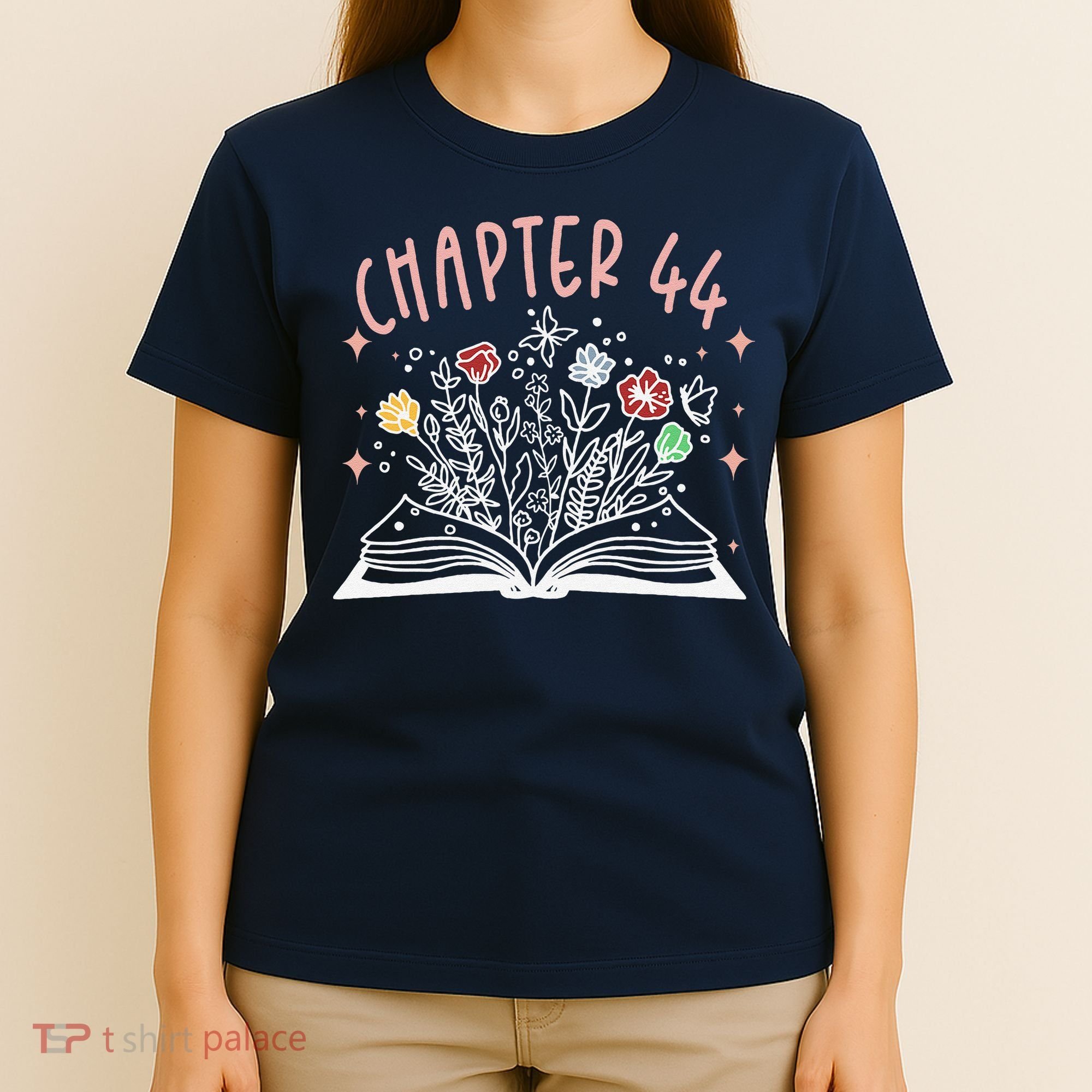 Chapter 44th Birthday Bookworm 44 Years Old For Book Loves T-Shirt
