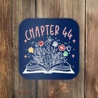 Chapter 44th Birthday Bookworm 44 Years Old For Book Loves Coaster thumb 0