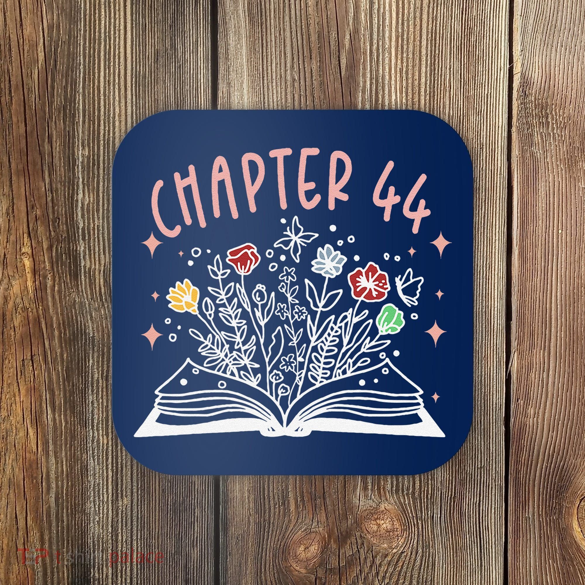 Chapter 44th Birthday Bookworm 44 Years Old For Book Loves Coaster