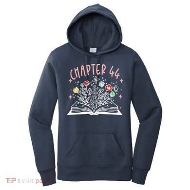 Chapter 44th Birthday Bookworm 44 Years Old For Book Loves Women's Hoodie