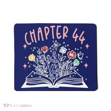 Chapter 44th Birthday Bookworm 44 Years Old For Book Loves Mousepad