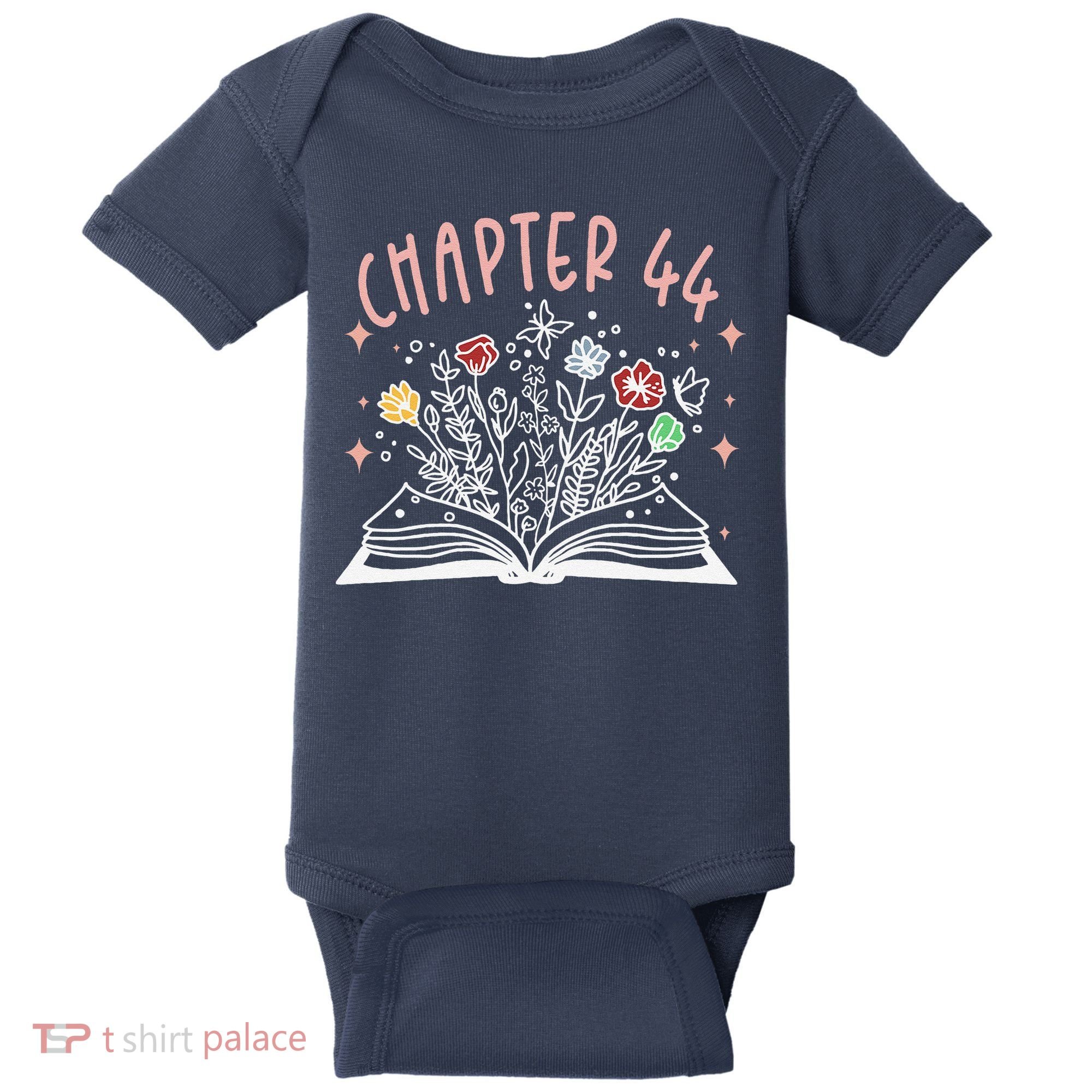 Chapter 44th Birthday Bookworm 44 Years Old For Book Loves Baby Bodysuit