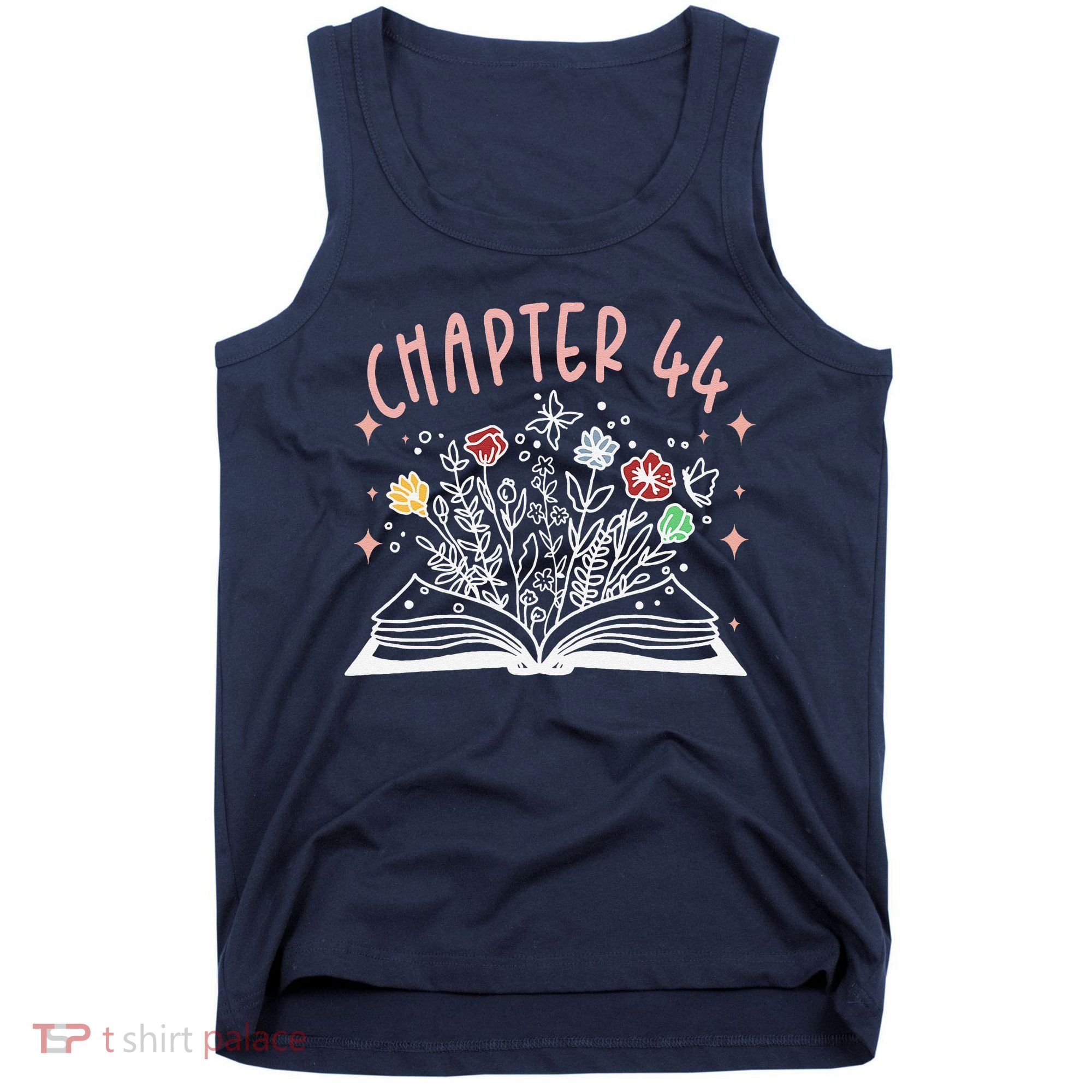 Chapter 44th Birthday Bookworm 44 Years Old For Book Loves Tank Top