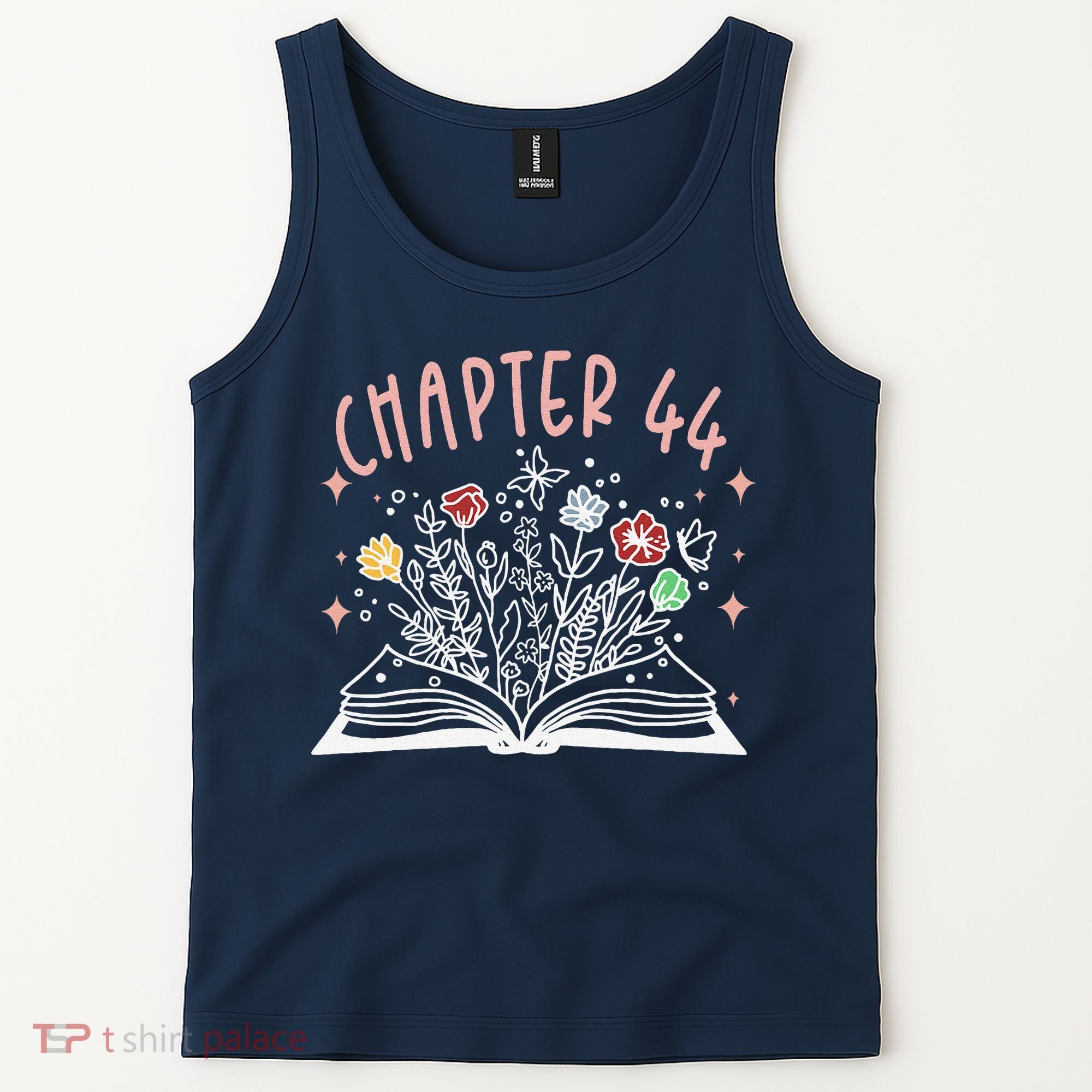 Chapter 44th Birthday Bookworm 44 Years Old For Book Loves Tank Top