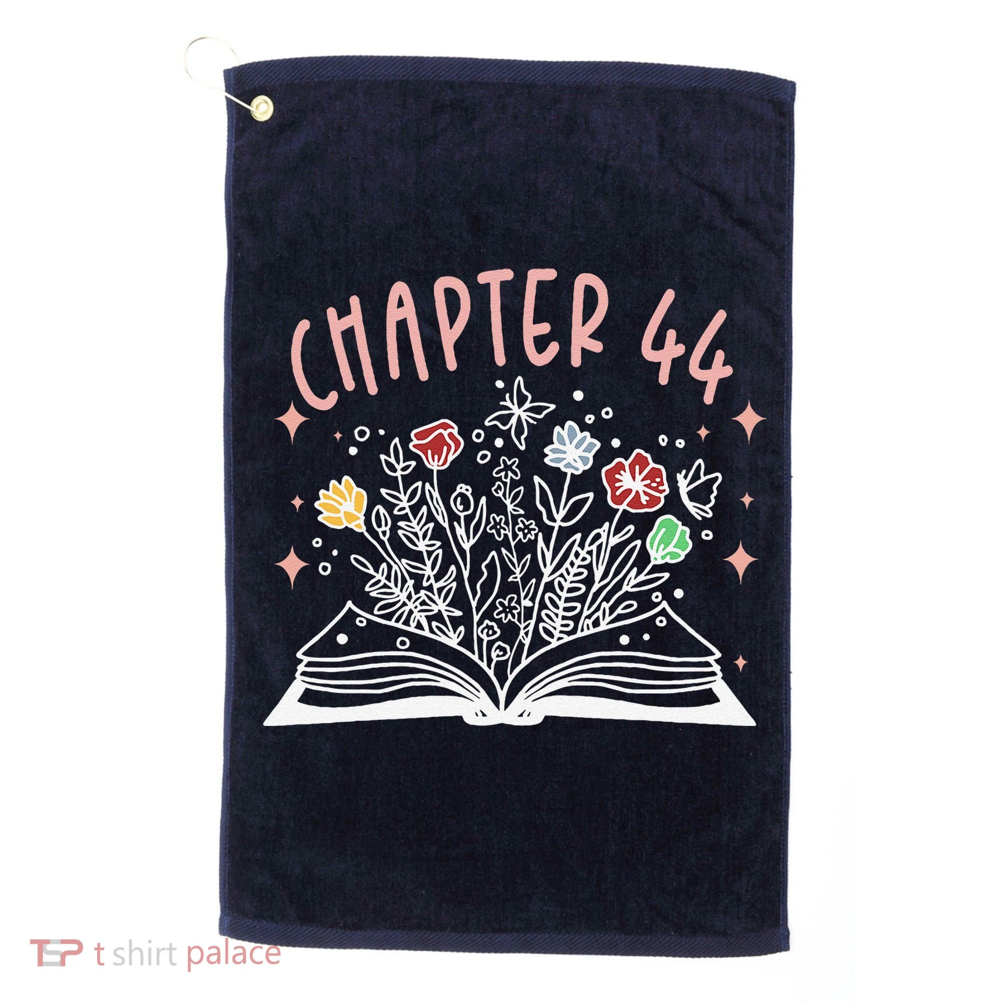 Chapter 44th Birthday Bookworm 44 Years Old For Book Loves Golf Towel