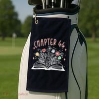 Chapter 44th Birthday Bookworm 44 Years Old For Book Loves Golf Towel thumb 2