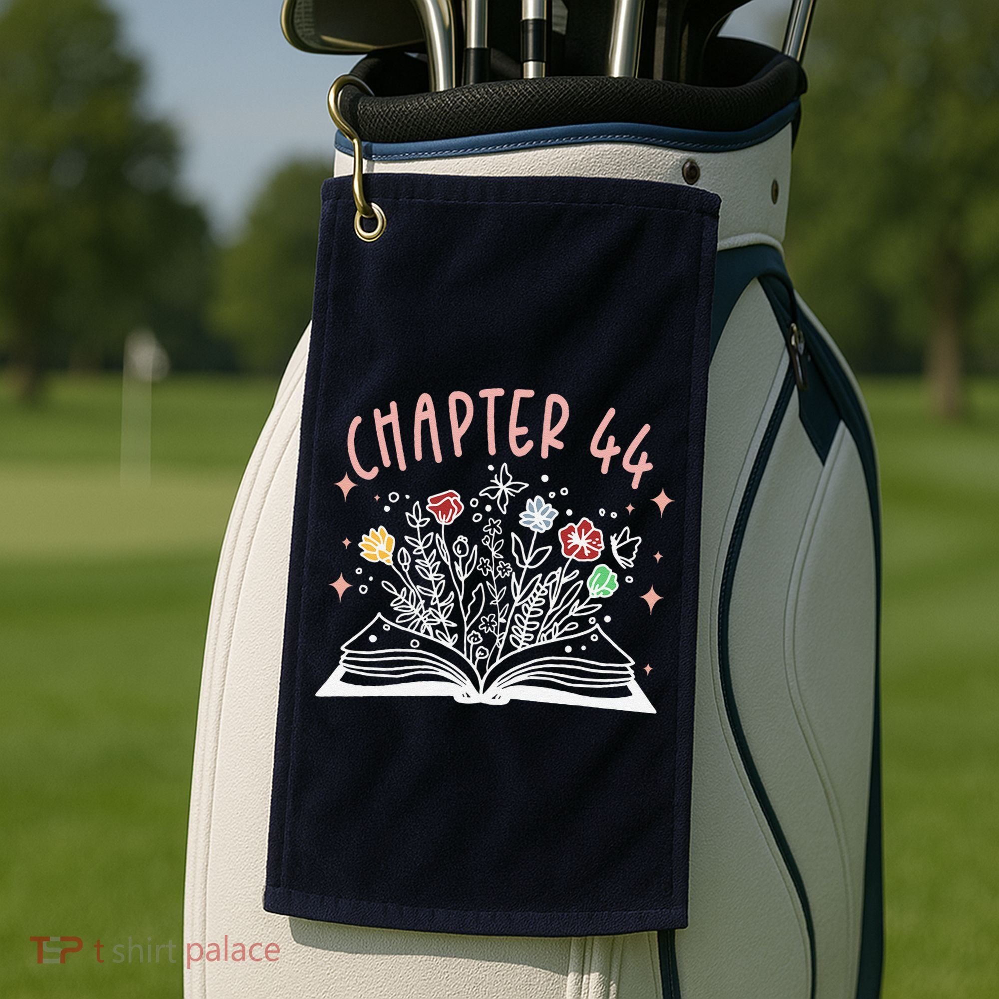 Chapter 44th Birthday Bookworm 44 Years Old For Book Loves Golf Towel