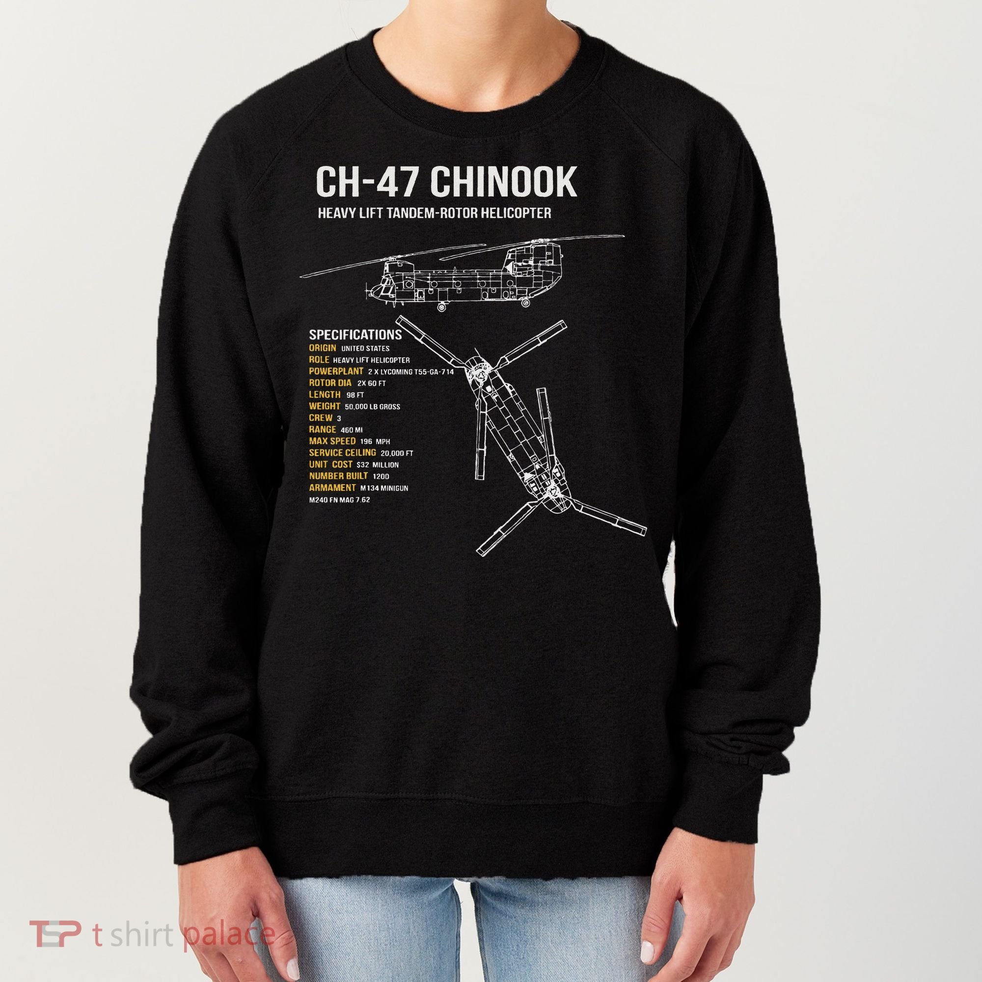 Ch 47 Chinook Helicopter Women's Sweatshirt
