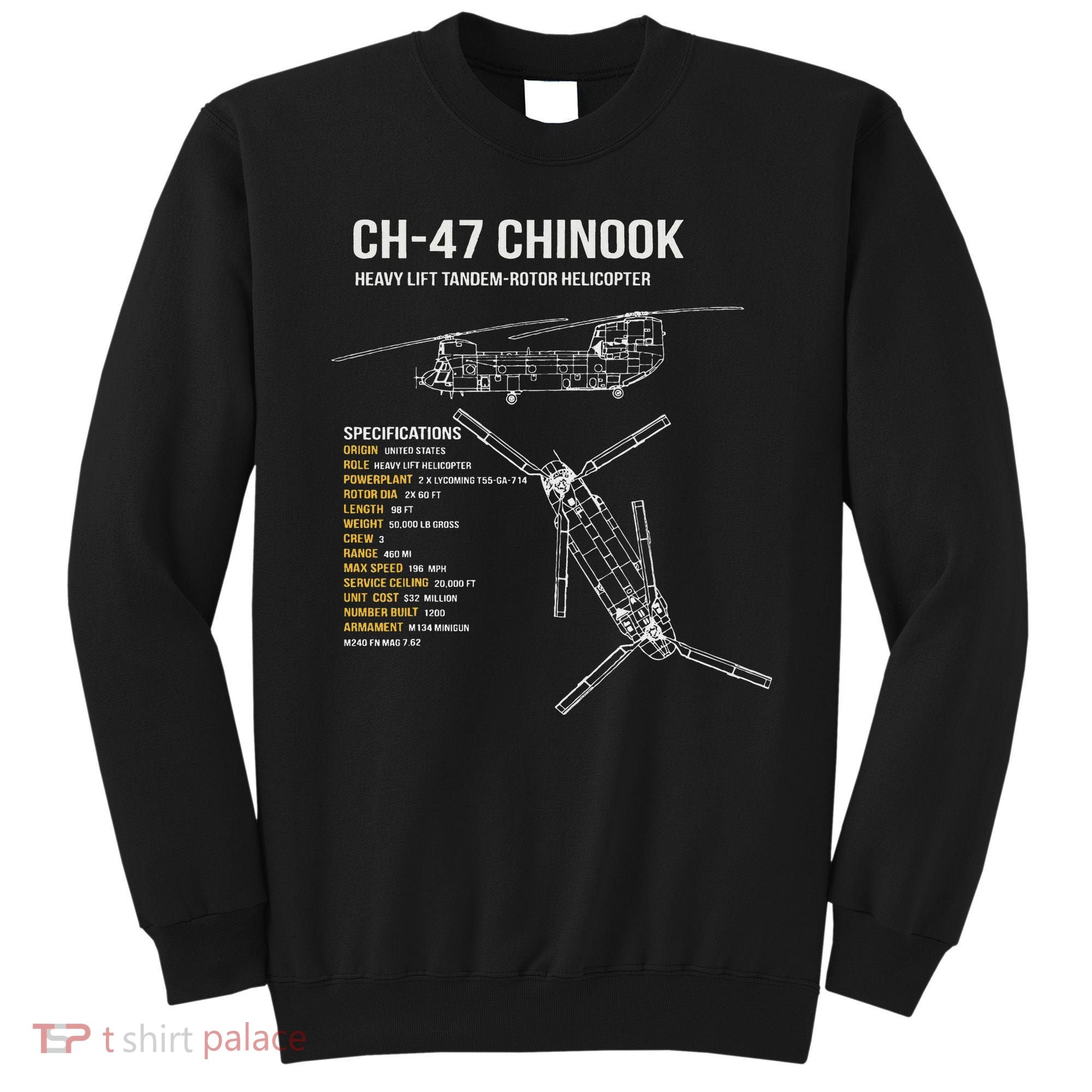 Ch 47 Chinook Helicopter Sweatshirt