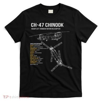 Ch 47 Chinook Helicopter T-Shirt