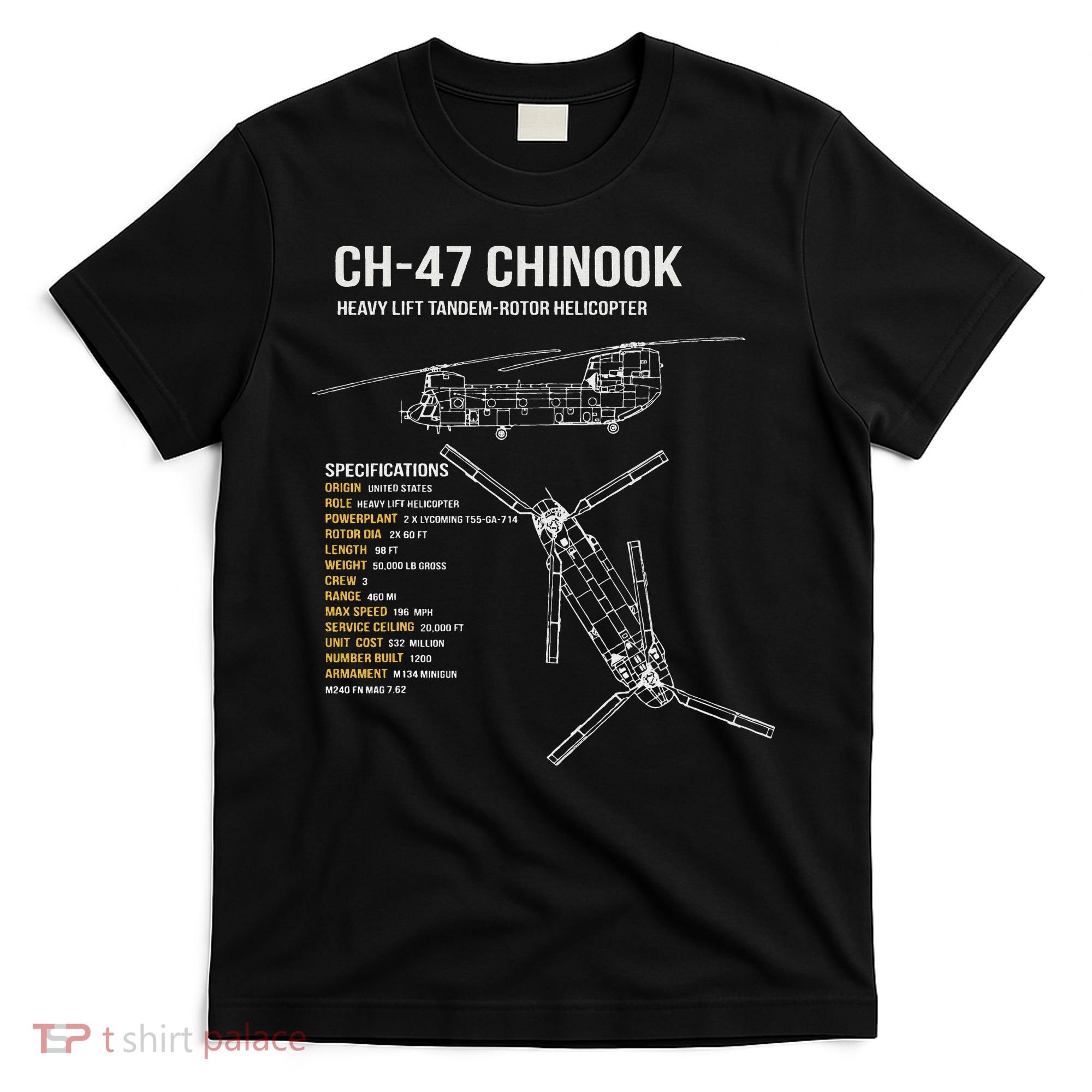 Ch 47 Chinook Helicopter T-Shirt