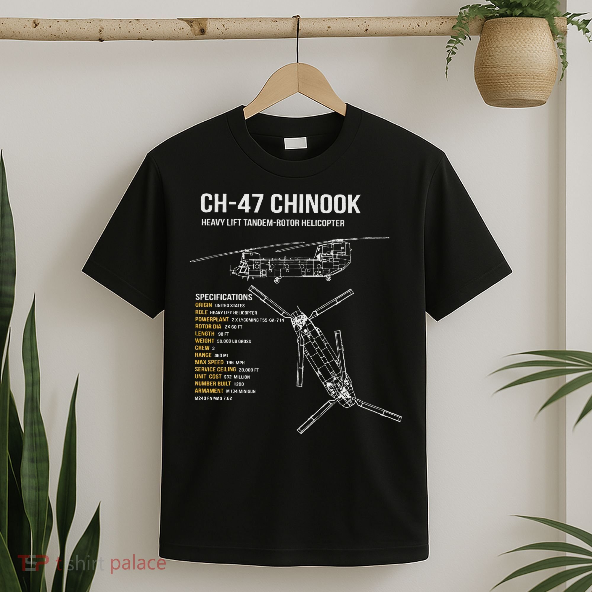 Ch 47 Chinook Helicopter T-Shirt