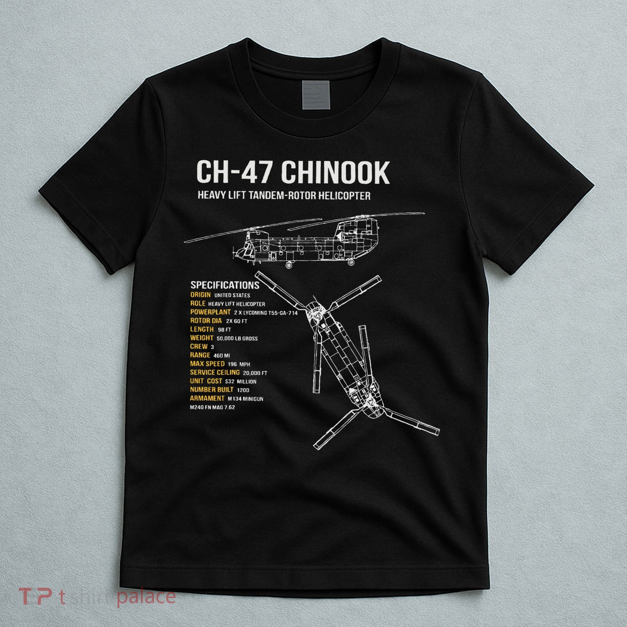 Ch 47 Chinook Helicopter T-Shirt
