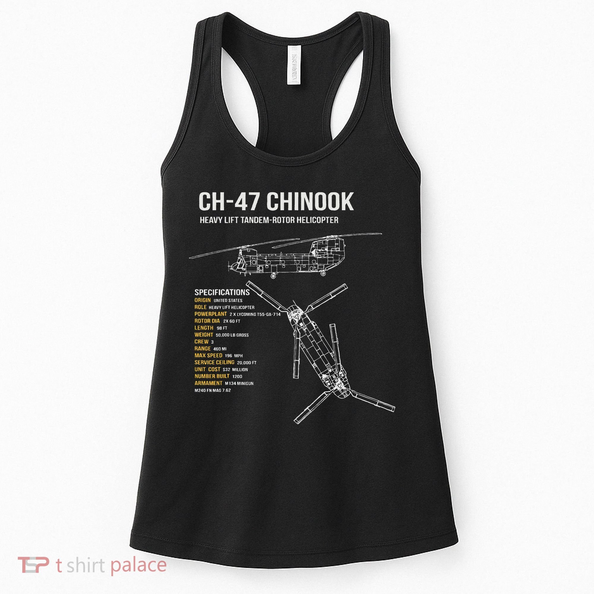 Ch 47 Chinook Helicopter Women's Tank Top